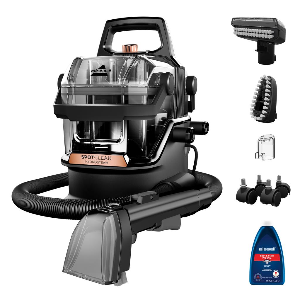 Bissell 3700N Carpet and Upholstery Cleaner | SpotClean HydroSteam Pro | Washing function | 1000 W | Black Putekļu sūcējs